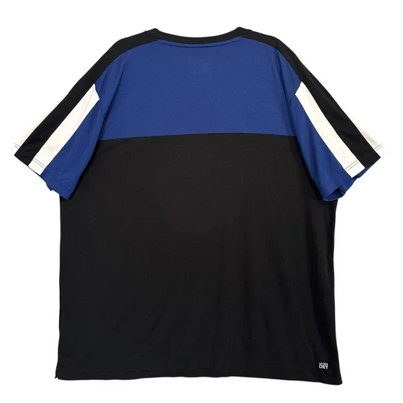 Lacoste Sport‎ Ultra Dry Colorblock Crew Neck Shirt Blue Black White 2XLB